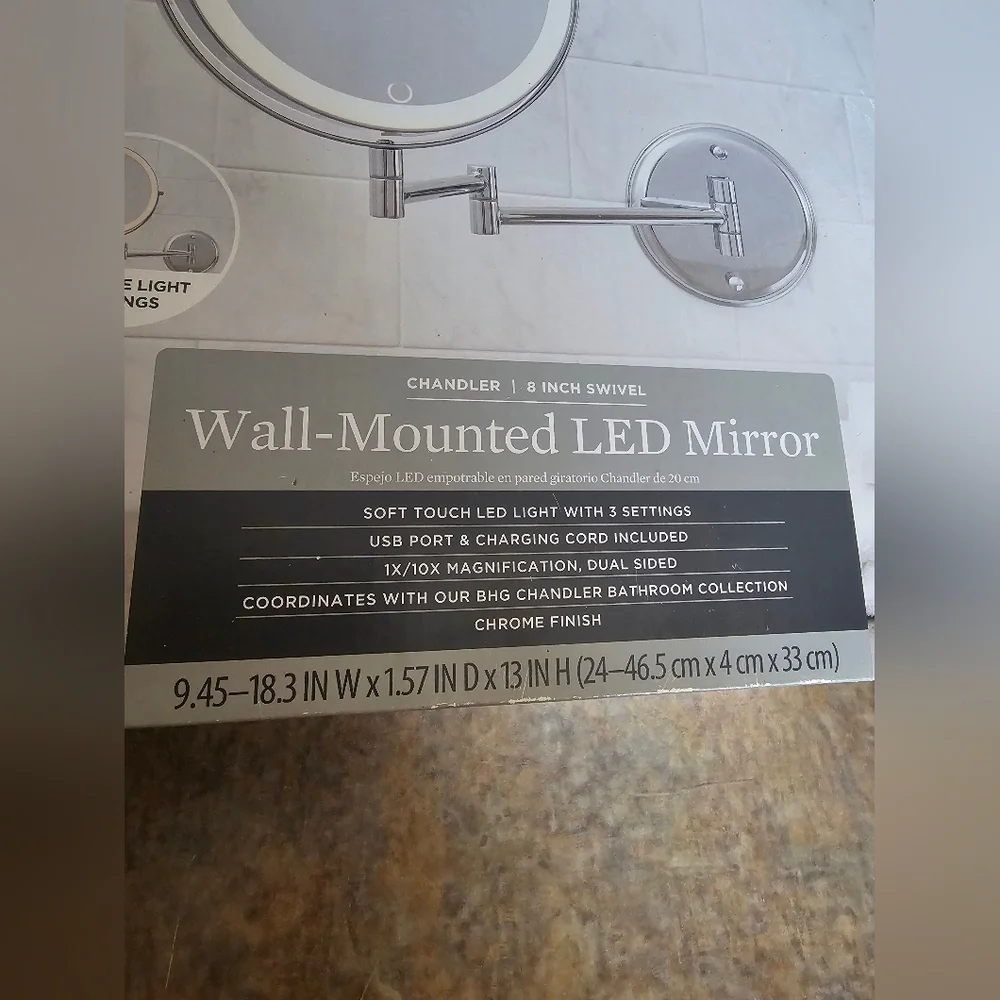 Better Homes And Gardens Chrome Wall Mirror